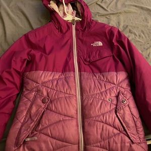 Girl north-face coat size 7/8
